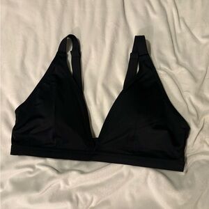 BLANQI Black Triangle Breastfeeding Postpartum Bikini Top, XL